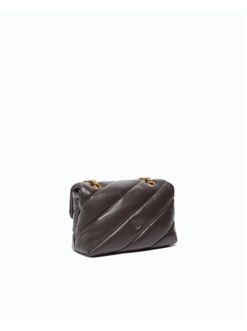 Borsa a tracolla Mini Love Bag Puff in nappa trapuntata con fibbia gioiello PINKO | 107058A0F2/M12Q